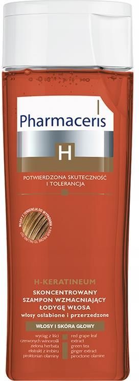 pharmaceris h keratineum skoncentrowany szampon wzmacniający do włosów 250ml