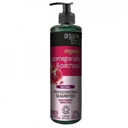 organic shop szampon orzeźwiający granat i paczula skład