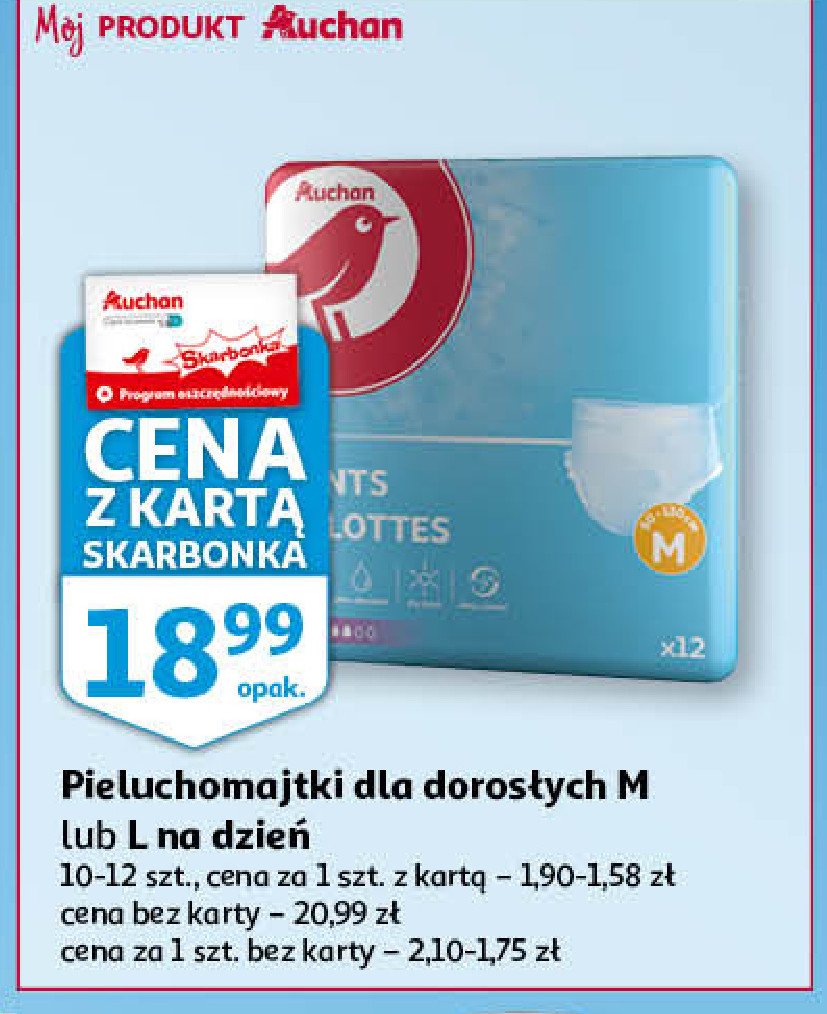 pieluchomajtki dla dorosłych auchan