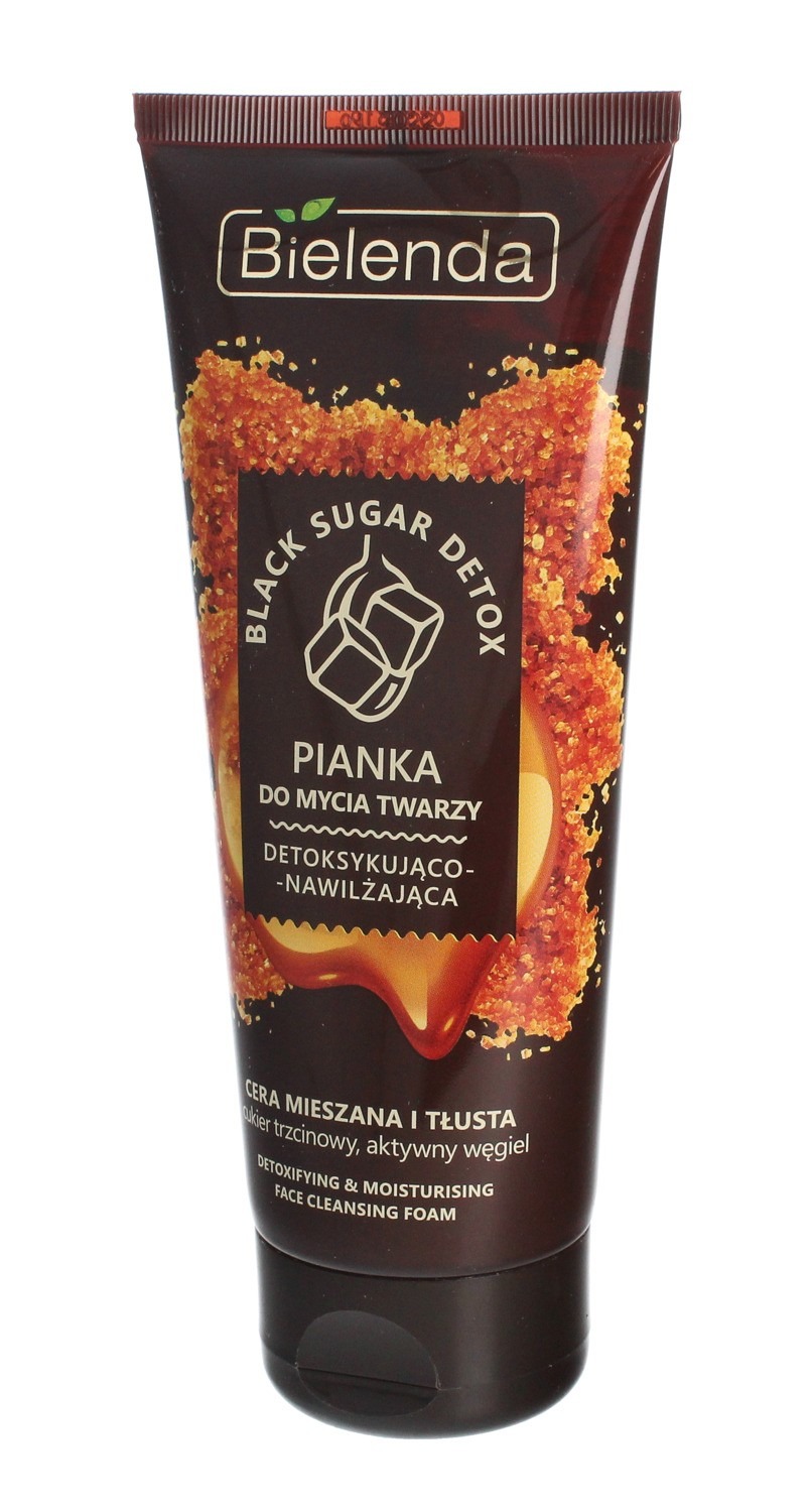 bielenda black sugar detox detoksykująco nawilżająca pianka