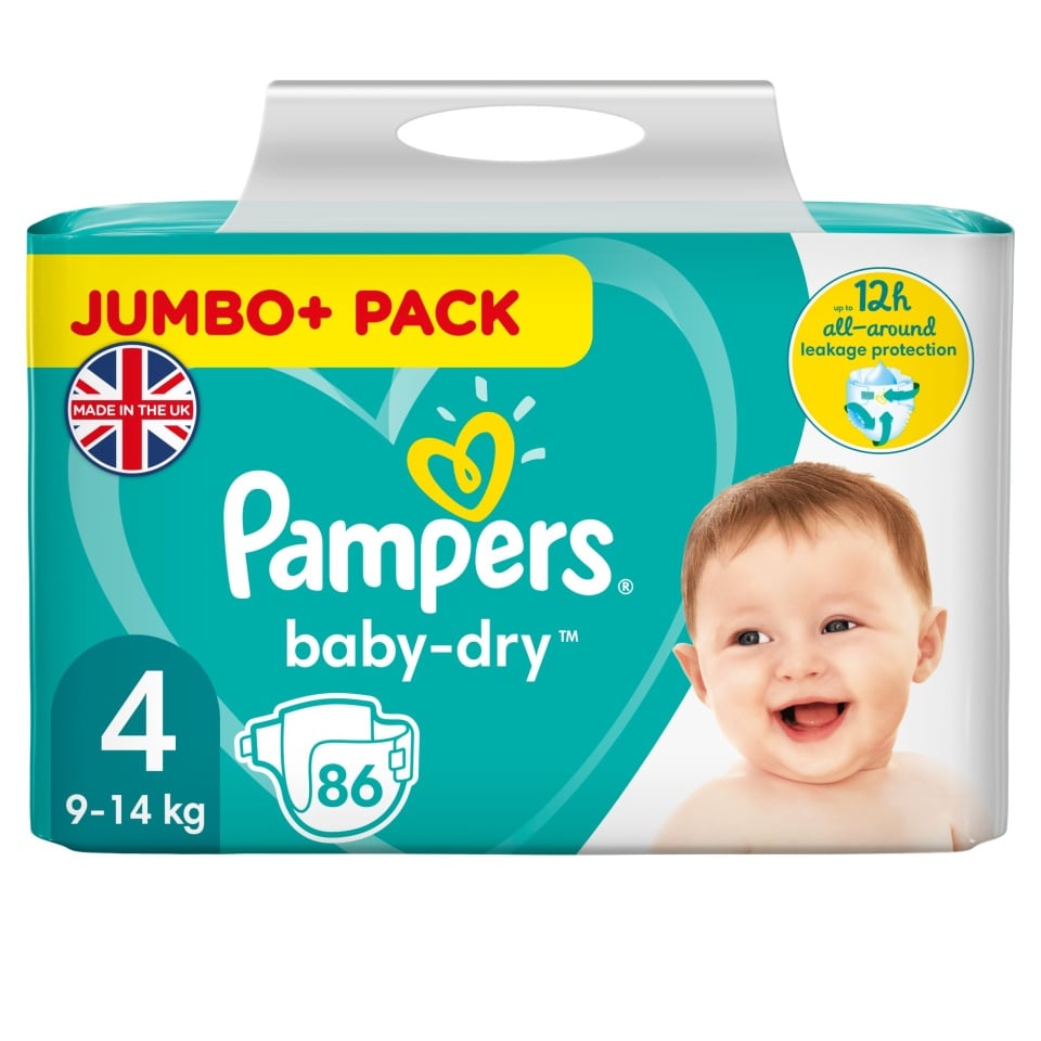 pampers 4 tesco 196 sztuk