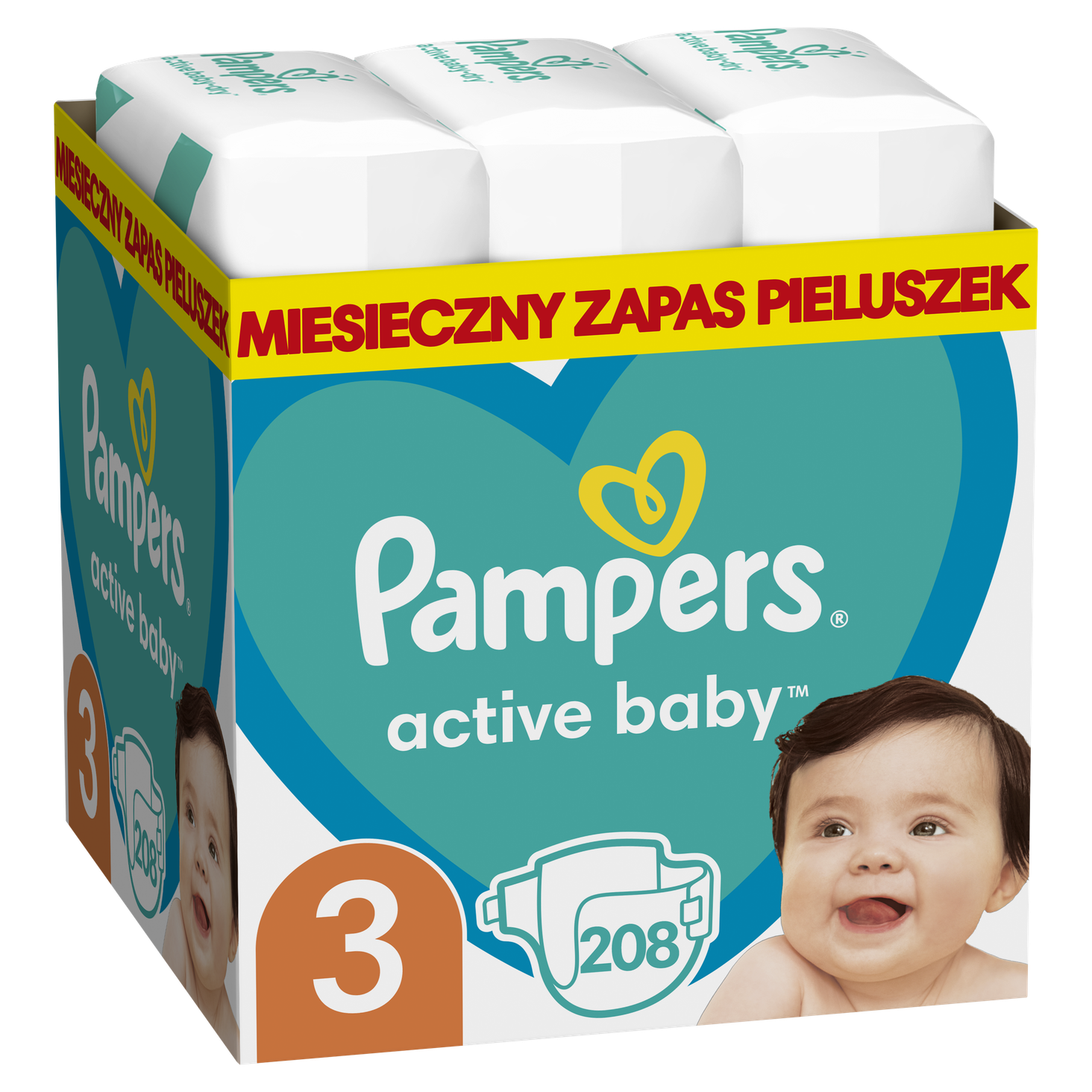 pampers active baby 3 ile sztuk
