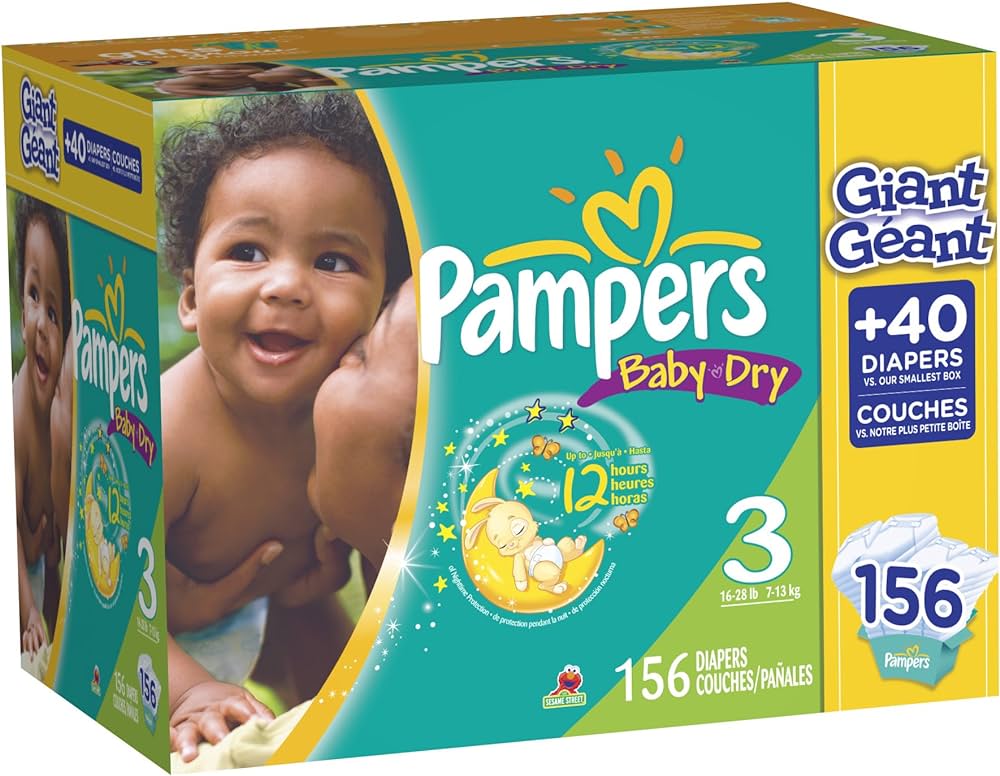 pampers giant pack 108 szt roz 3