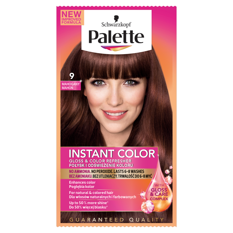 palette instant color szampon koloryzujący mahoń