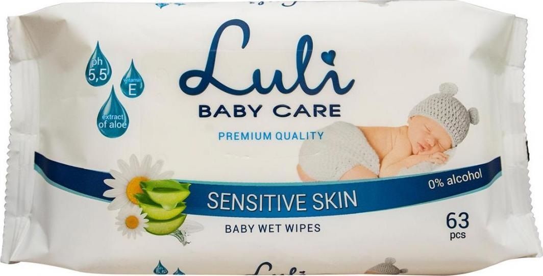 luli baby care nawilżane chusteczki