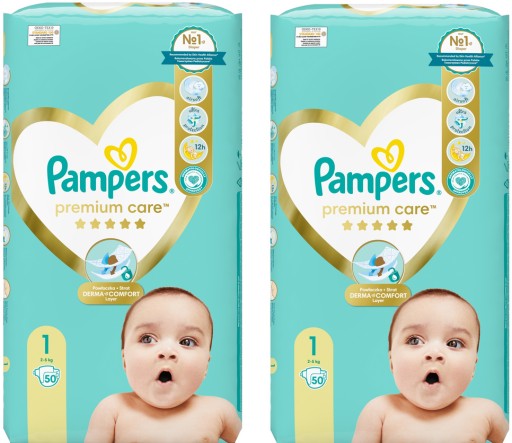 pampers premium care newborn 1 pieluszki 2-5 kg 88 sztuk