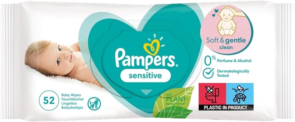 chusteczki pampers sensitive z zamknięciem