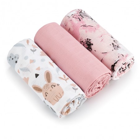 pieluchy muslin roz