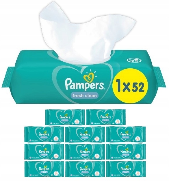 pampers chusteczki nawilżające fresh clean 64 szt