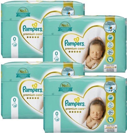 cena pieluch pampers 0