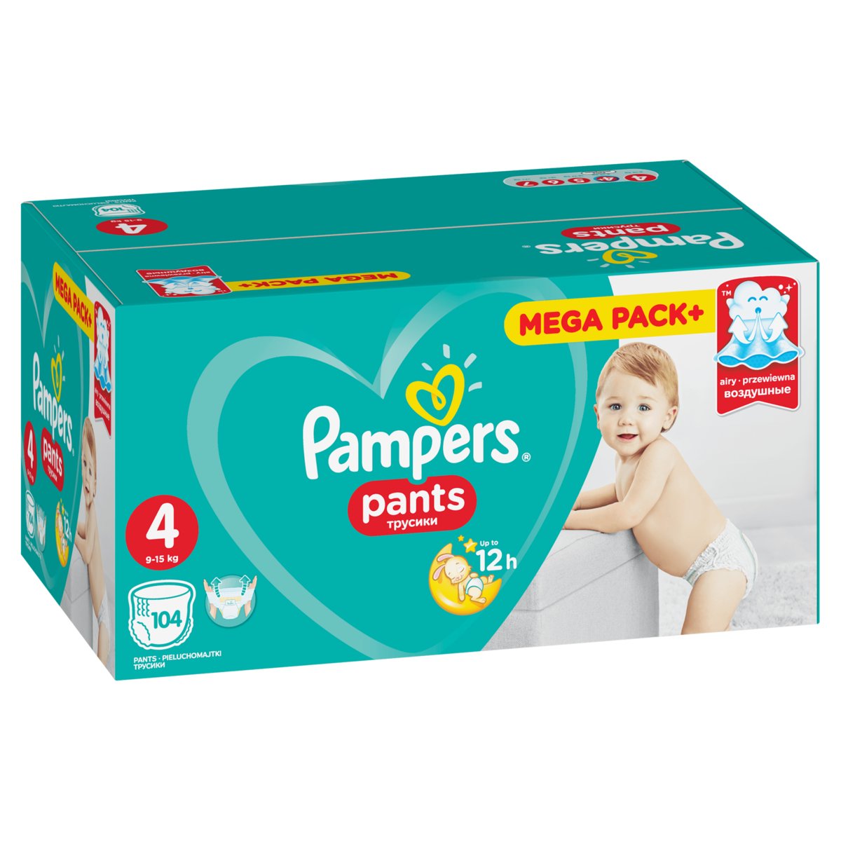 pampers pants pieluchomajtki 4 mega box 104 szt