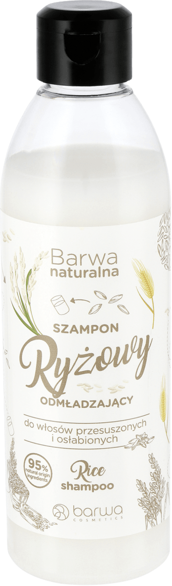 barwa naturalna szampon ryżowy