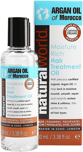 natural world argan oil olejek do włosów 25 ml