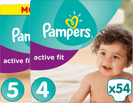 active fit pampers aanbieding