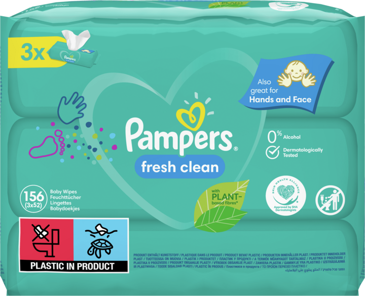 pampers chusteczki fresh clean 52szt