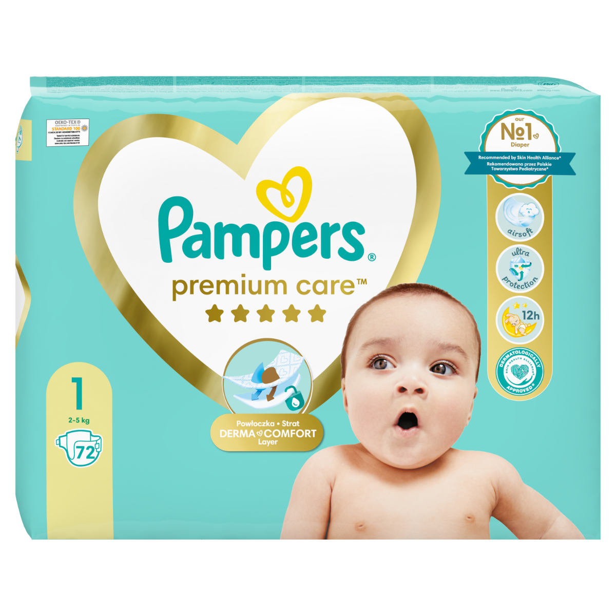 pampers premium care pieluchy jednorazowe rozmiar 1 newborn