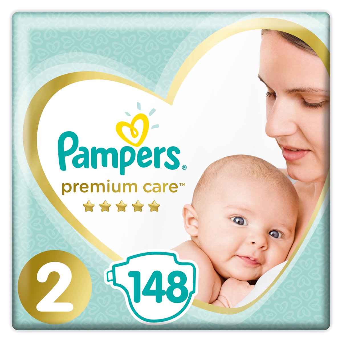 pampers premium care pieluchy rozmiar 2 4-8kg 148 sztuk