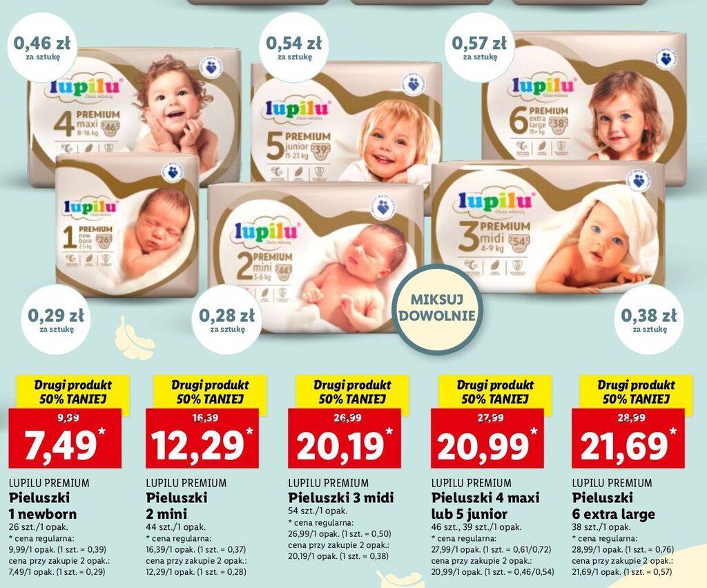 promocja lidl pieluchy lupilu