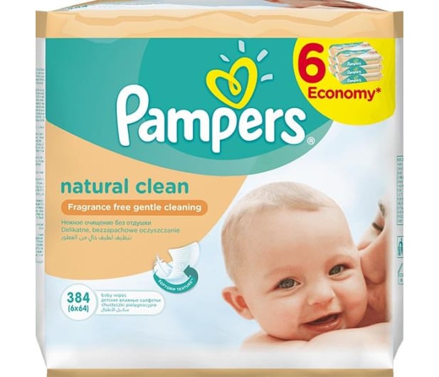 chusteczki nawilżane pampers 6x64 tesco