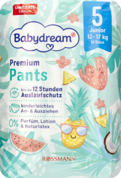 pieluchomajtki babydream 17-30 kg dziewczynka