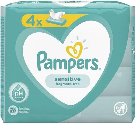 pampers sensitive chusteczki dla niemowląt 1x56 sztuk