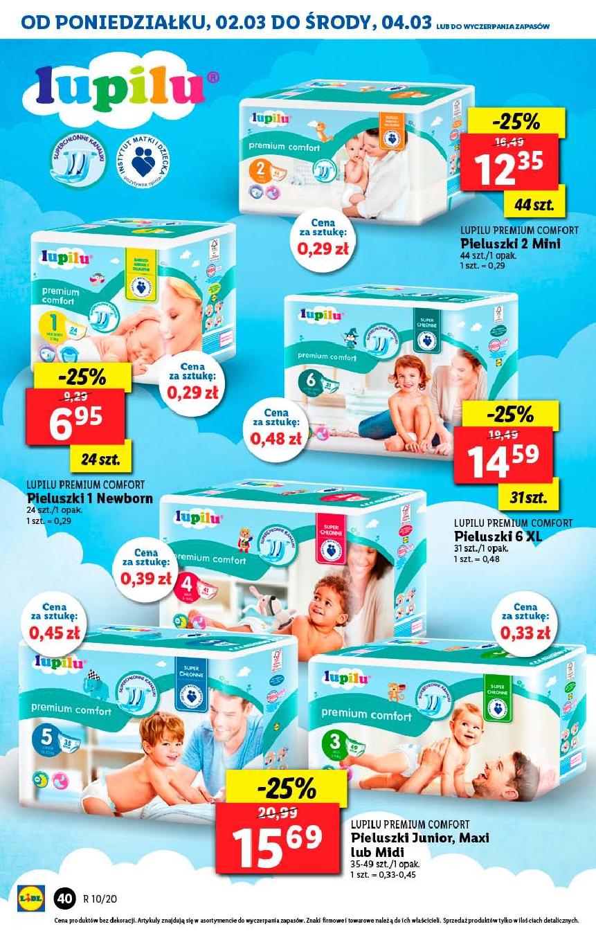 pieluchy lupilu lidl promocja