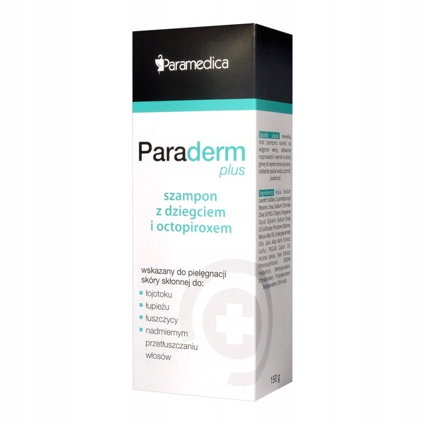 paraderm plus szampon z dziegciem łuszczyca łojoto