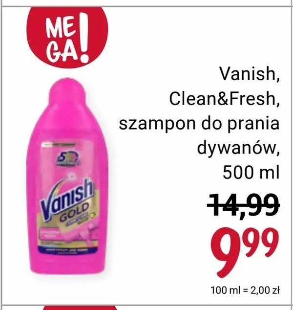 vanish szampon do dywanów rossmann