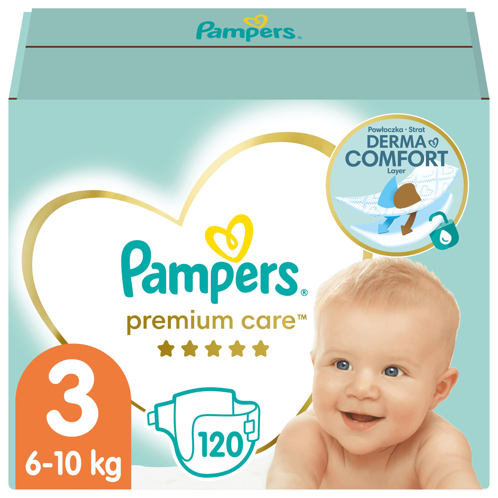 pampers premium care s3 120 sztuk