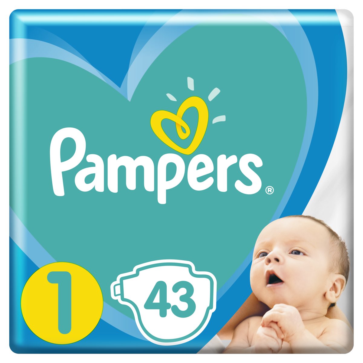 pieluszki pampers new baby 1 opakowanie 43 szt