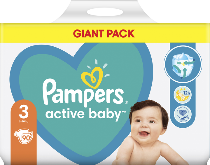 pampers pieluchy active baby 3 midi 5-9kg 103 szt