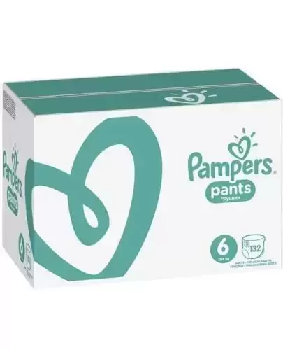 pampers pants 6 132 szt