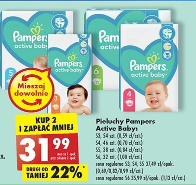 pamper active baby biedronka