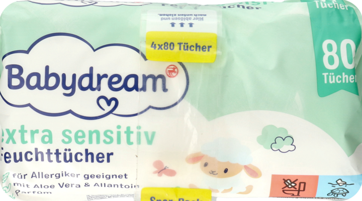 babydream chusteczki nawilżane dla niemowląt wielopaki