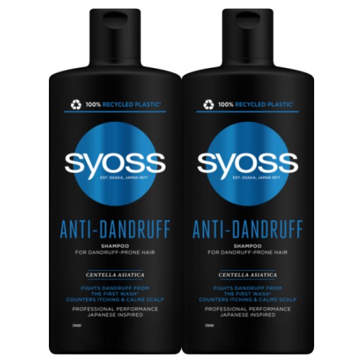 syoss anti-dandruff szampon do włosów z łupieżem 500 ml rossmann