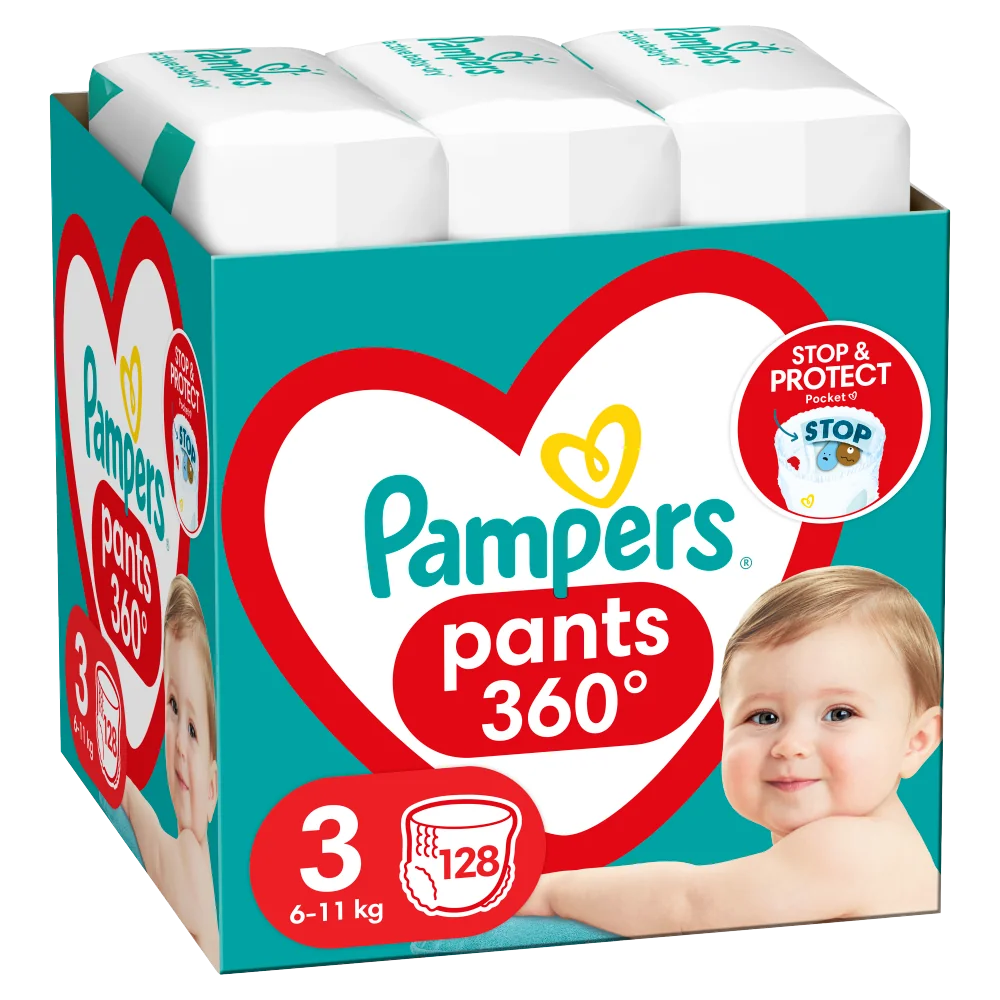 pampers 3 128 sztuk