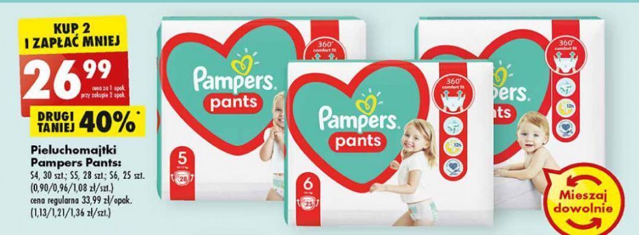 pieluchy pampers pants biedronka