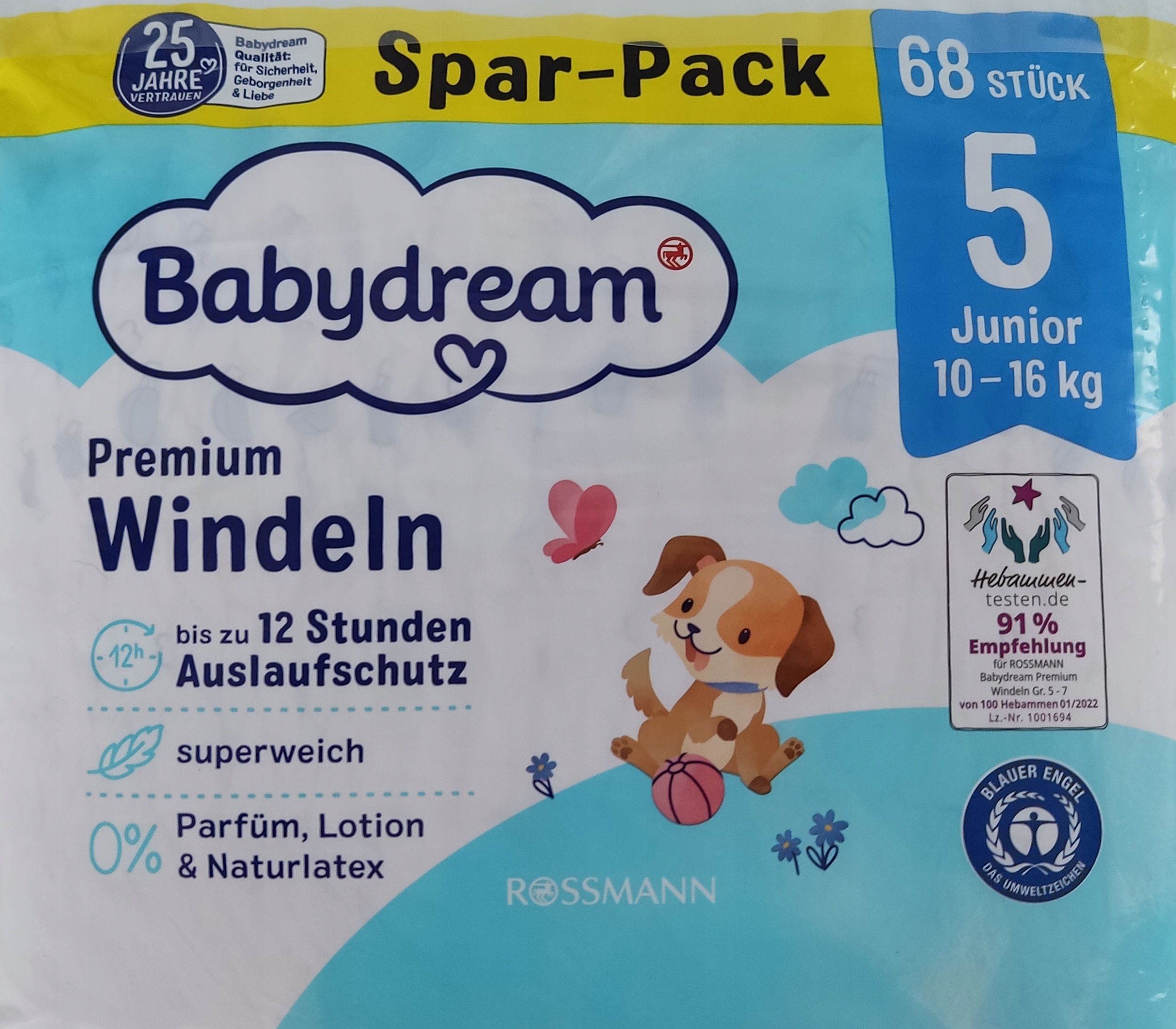 rossmann produkty pieluchy babydream 4+