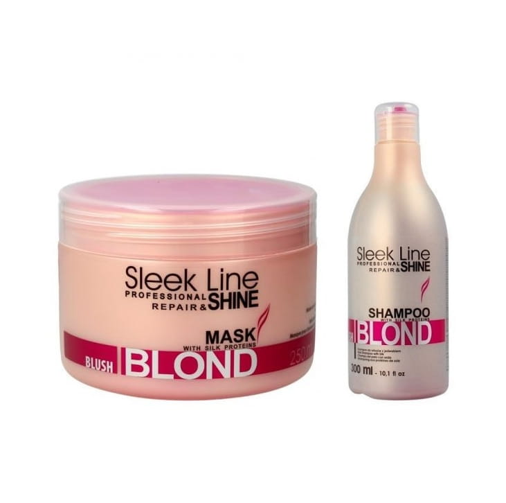 szampon do włosów blond stapiz sleek line blush blond shampoo