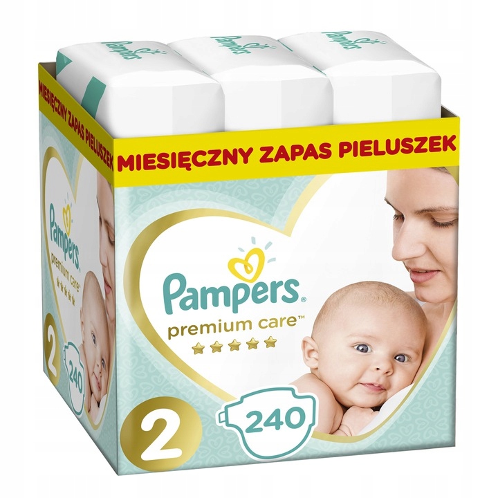 pampers pieluchy premium care 2 mini 240 sztuk