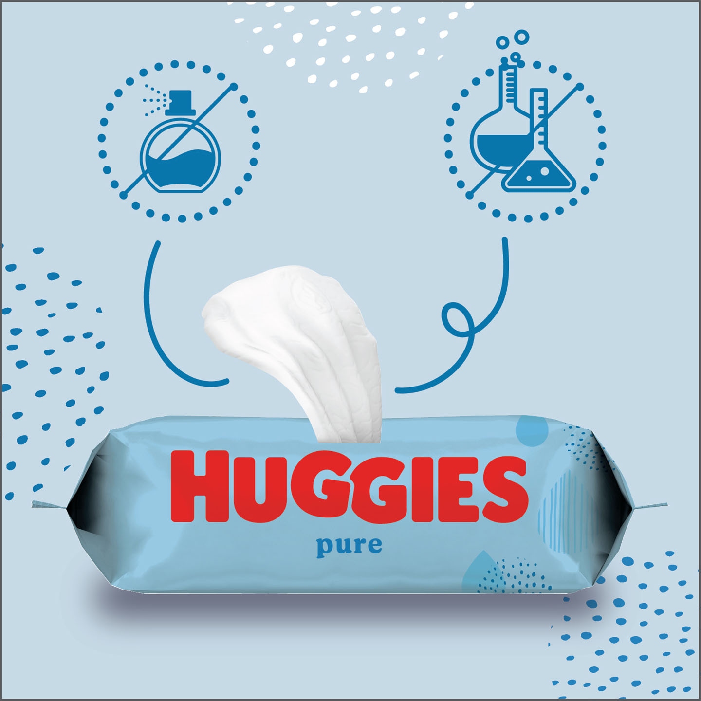 chusteczki nawilzane huggies w pudelku