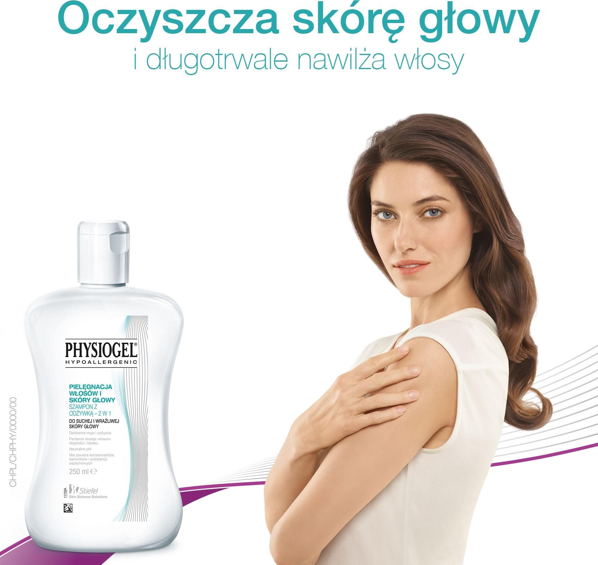 physiogel szampon delikatny do suchej i wrażliwej skóry głowy 250ml