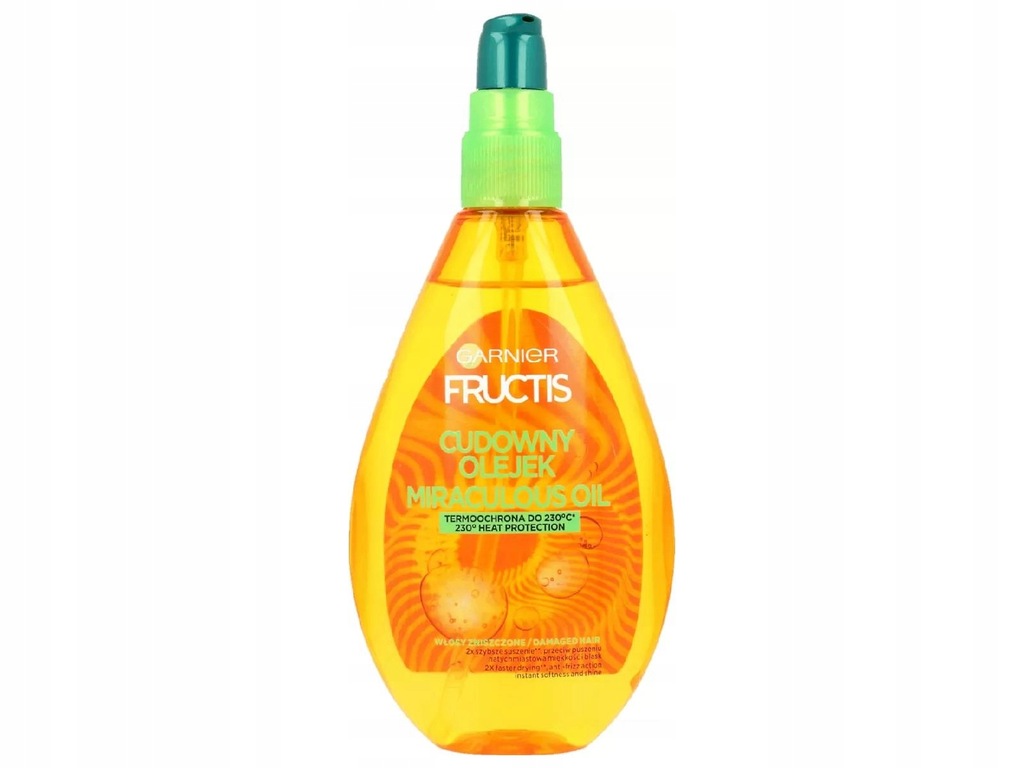 garnier fructis cudowny olejek do włosów ochrona do 230 st