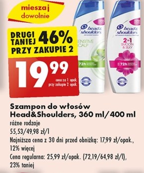 szampon head and shoulders cena biedronka