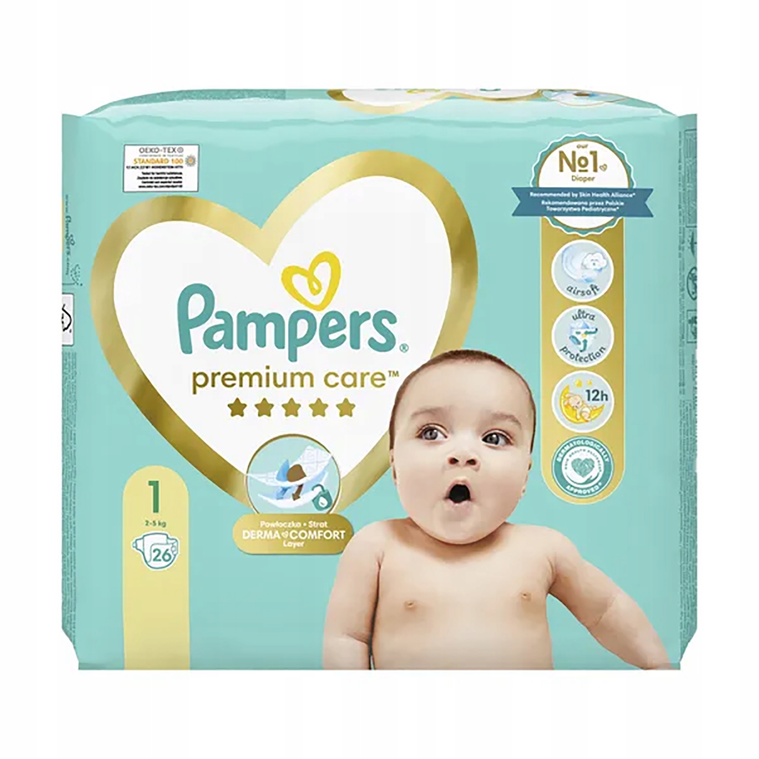 pampers premium care pieluchy 1 newborn 156szt