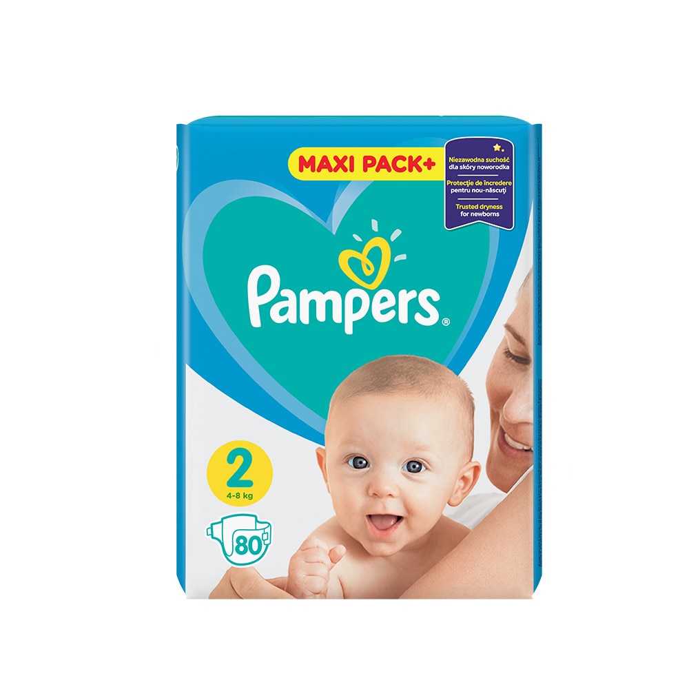 pampers 2 maxi pack 80