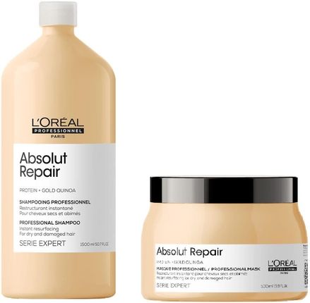 zlota maska szampon loreal repair