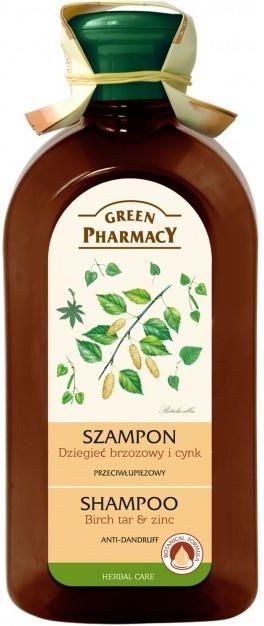 green pharmacy szampon przeciwłupieżowy cynk dziegieć brzozowy 350 ml