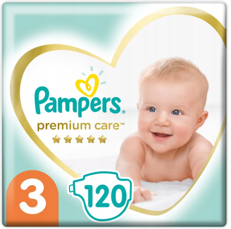 pampers pieluszki premium care 3 midi 120 szt