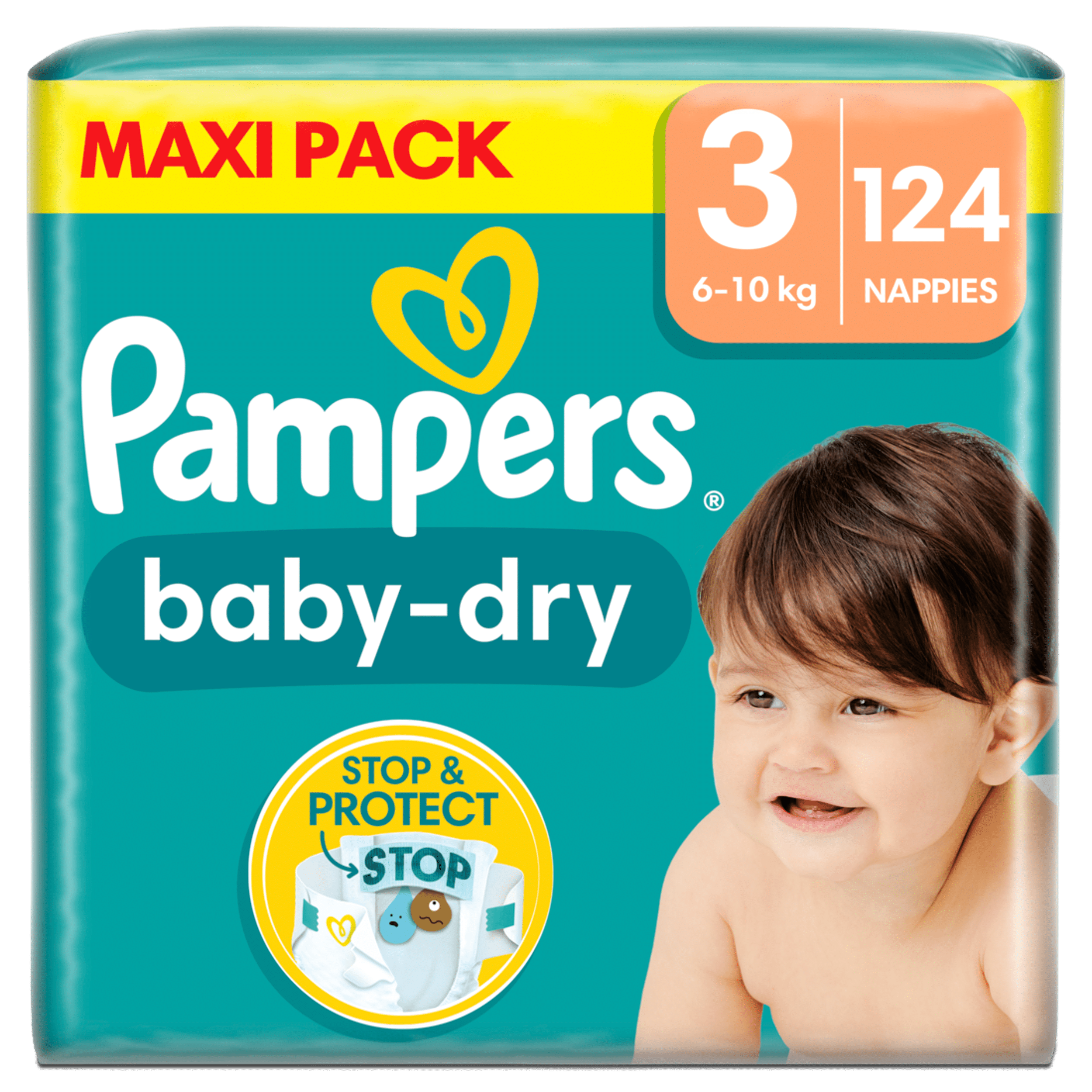 pampers baby-dry 3 cena 124